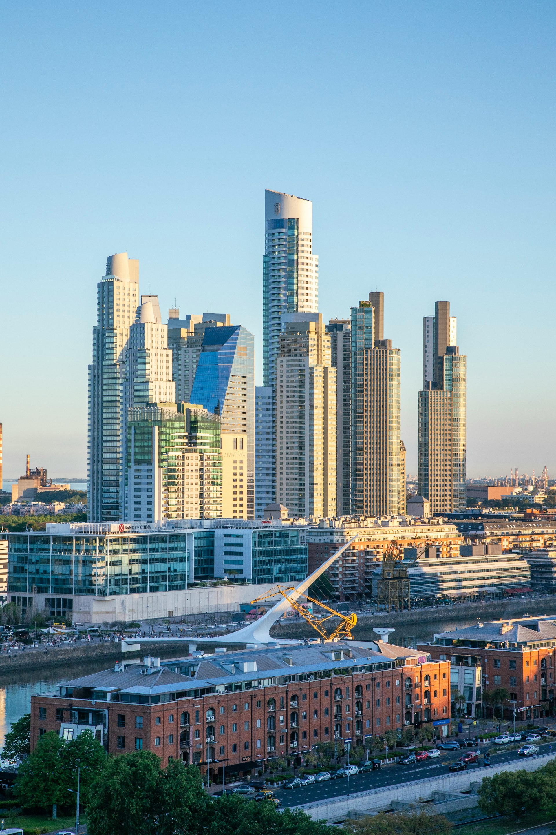 View of residential towers in the city of Buenos Aires